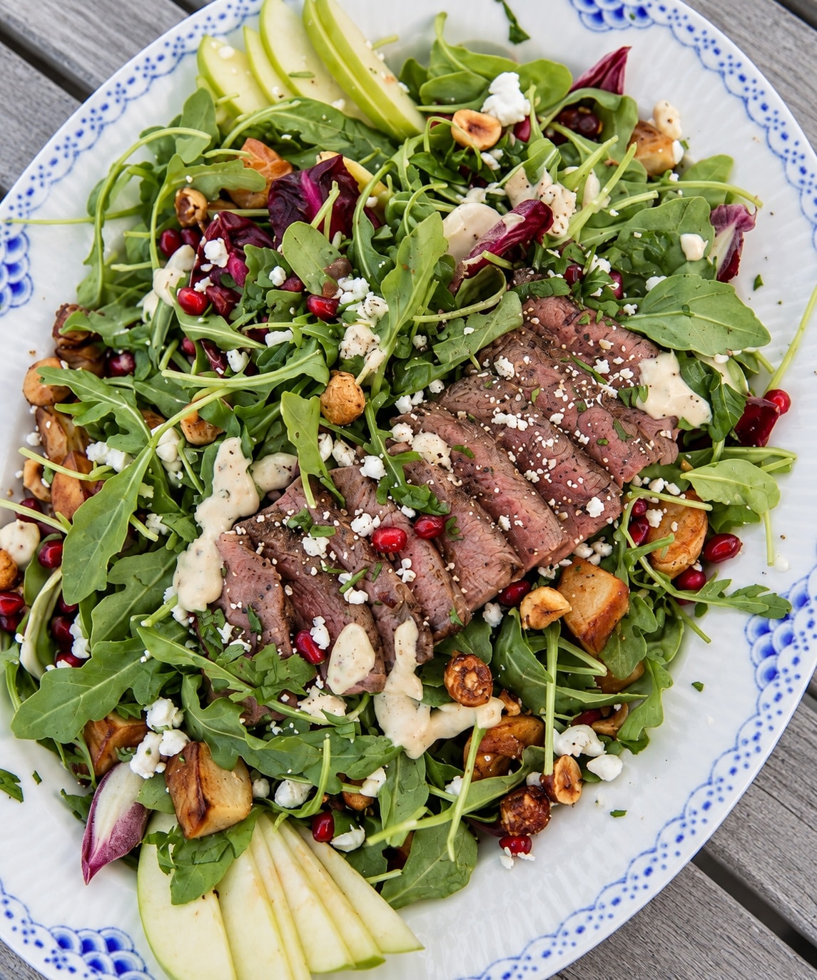a damn good steak salad
