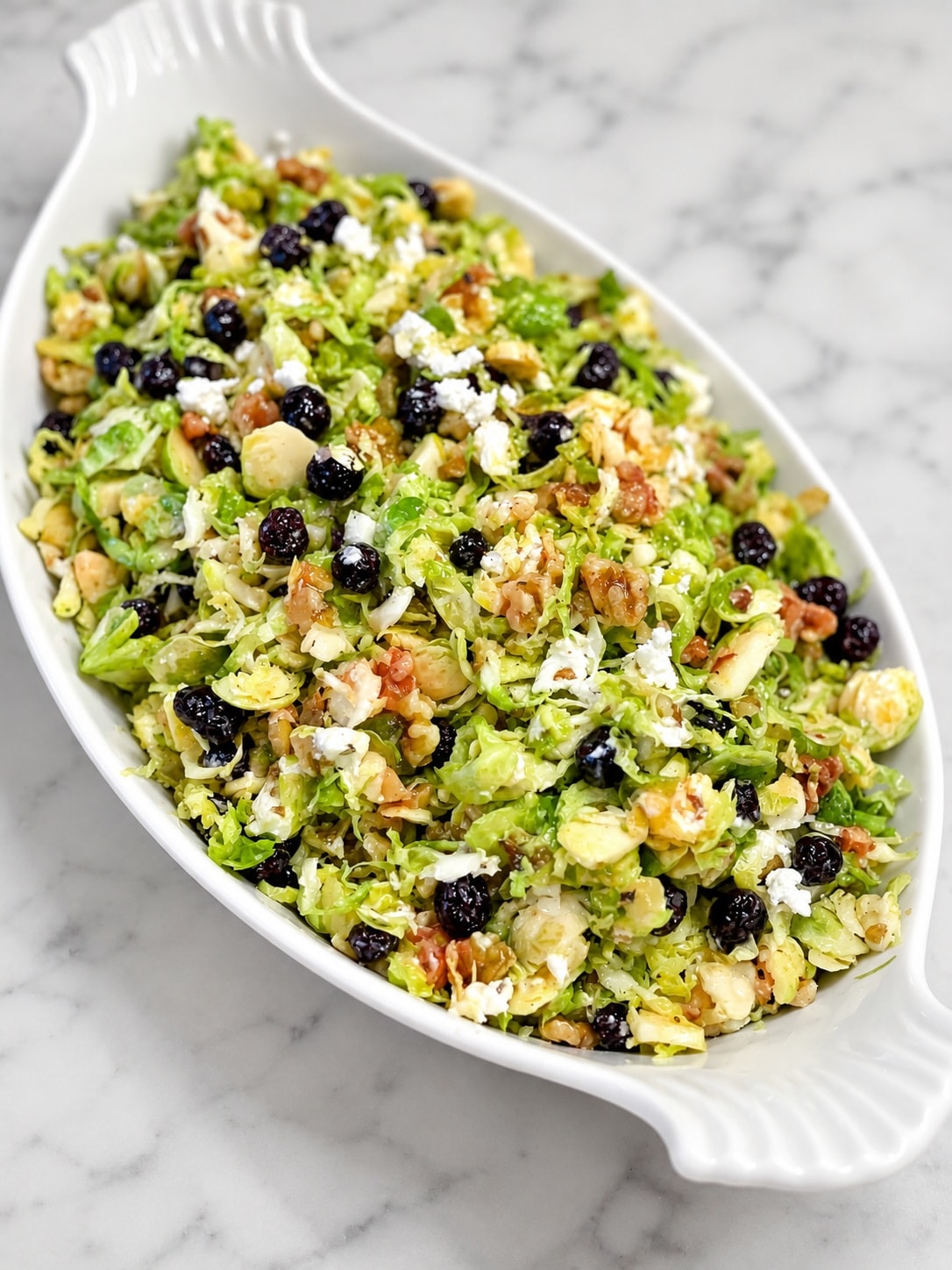 all-season shaved sprouts salad