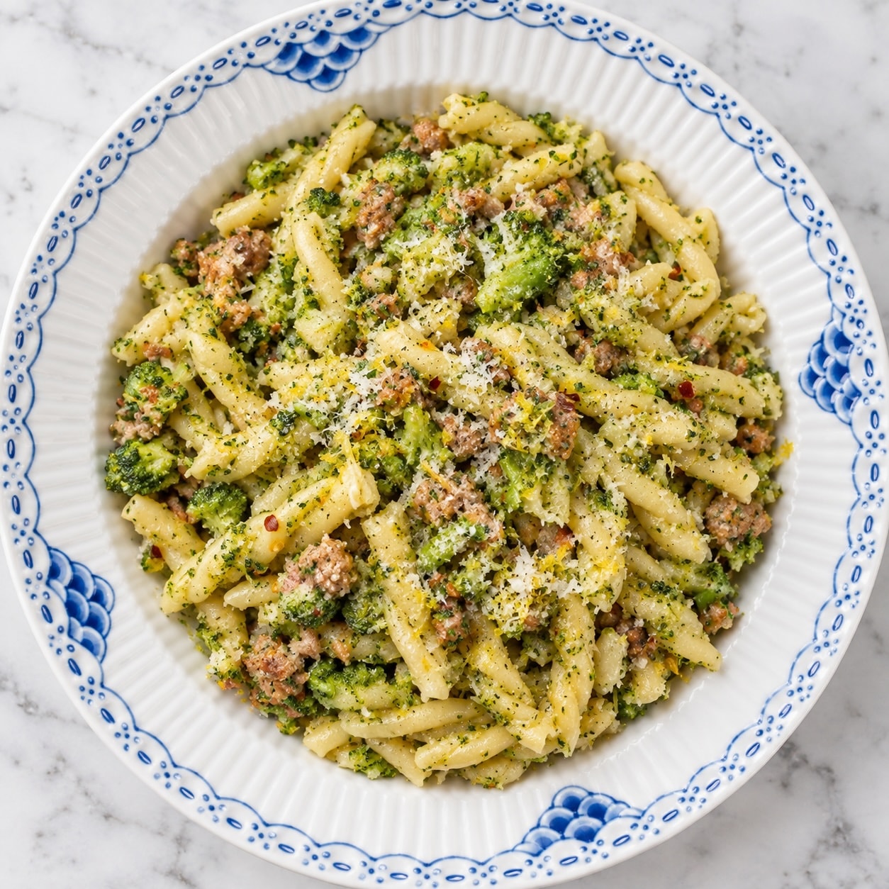 chicken sausage & broccoli pasta