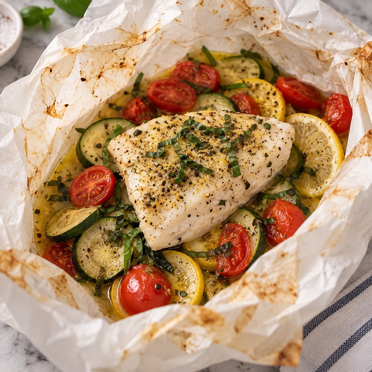 halibut en papillote