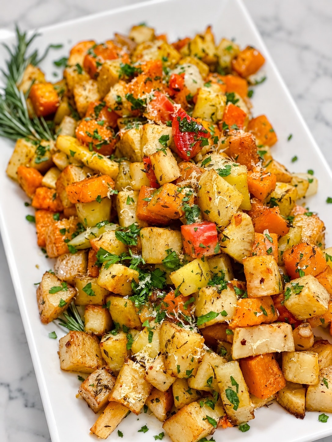 herb-roasted root vegetables