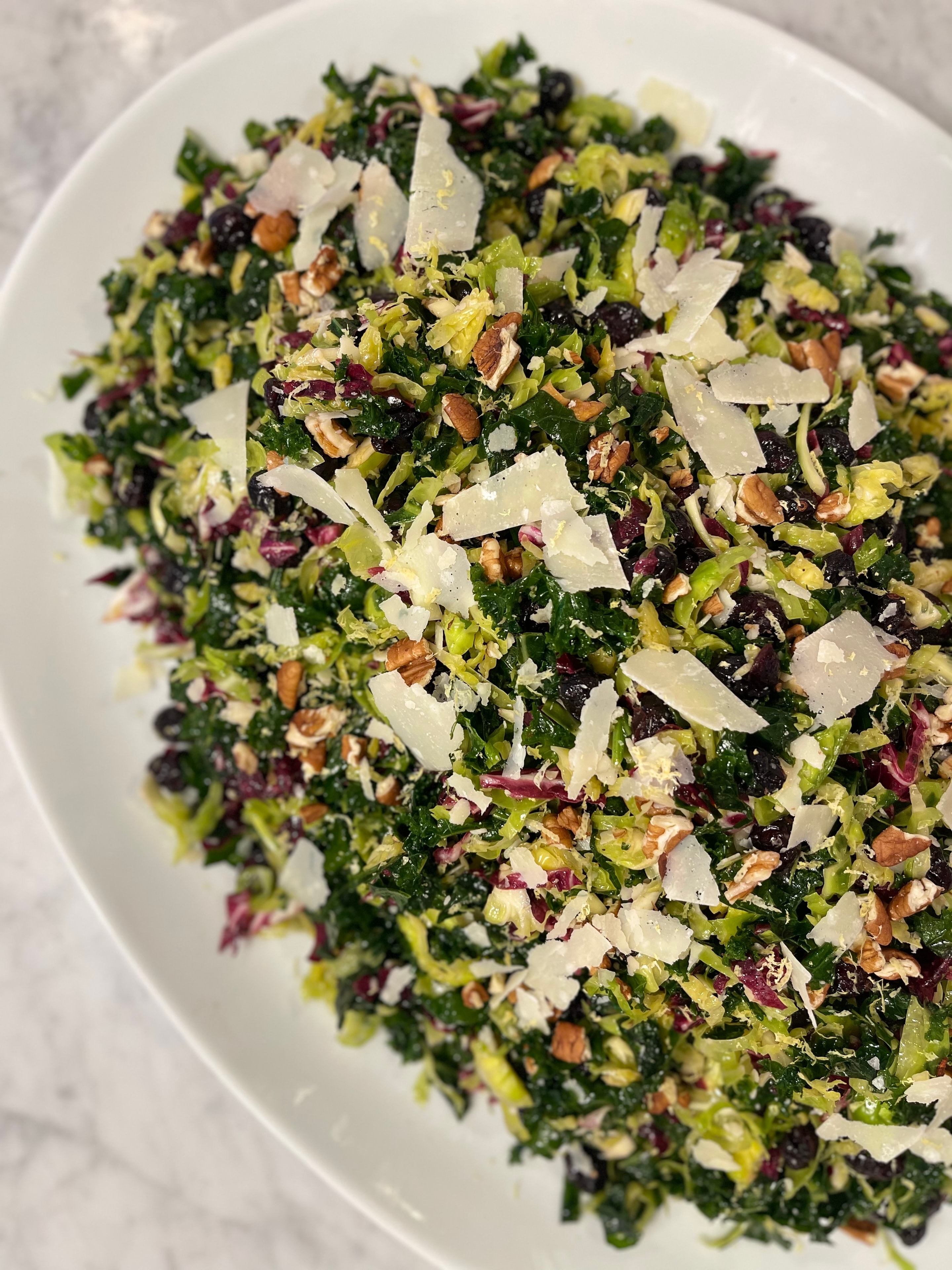 lemon parmesan kale slaw