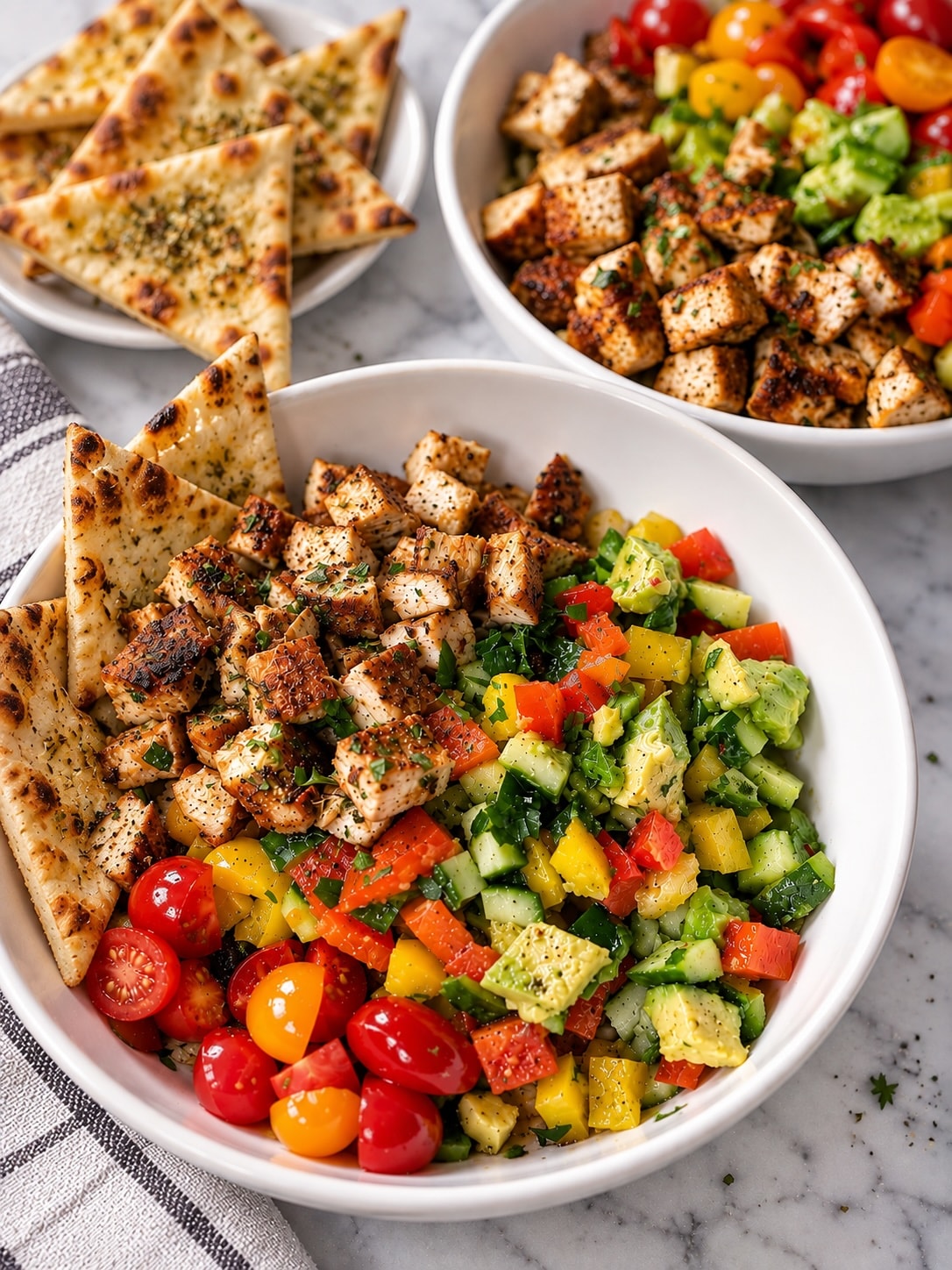 mediterranean chicken bowls