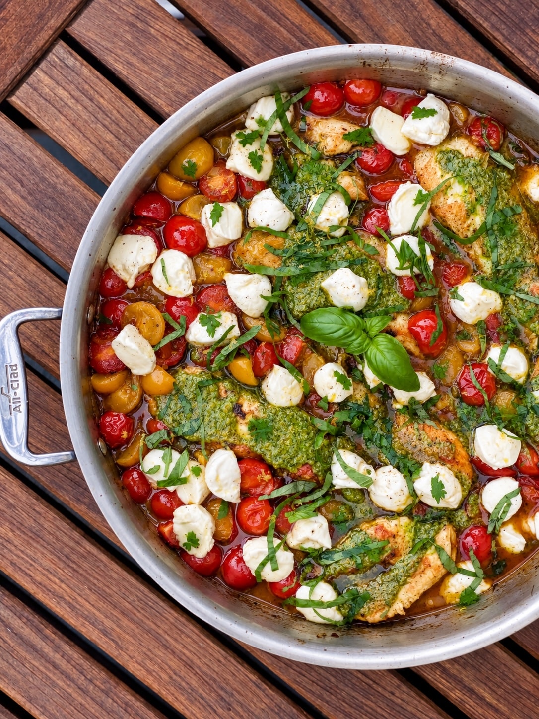pesto chicken skillet