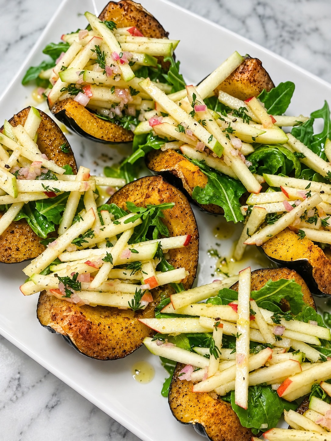 roasted acorn squash cups