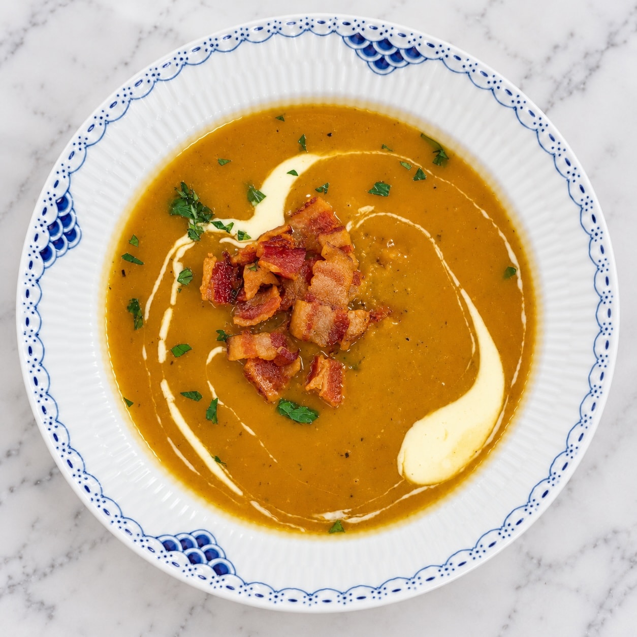 roasted butternut squash + apple soup