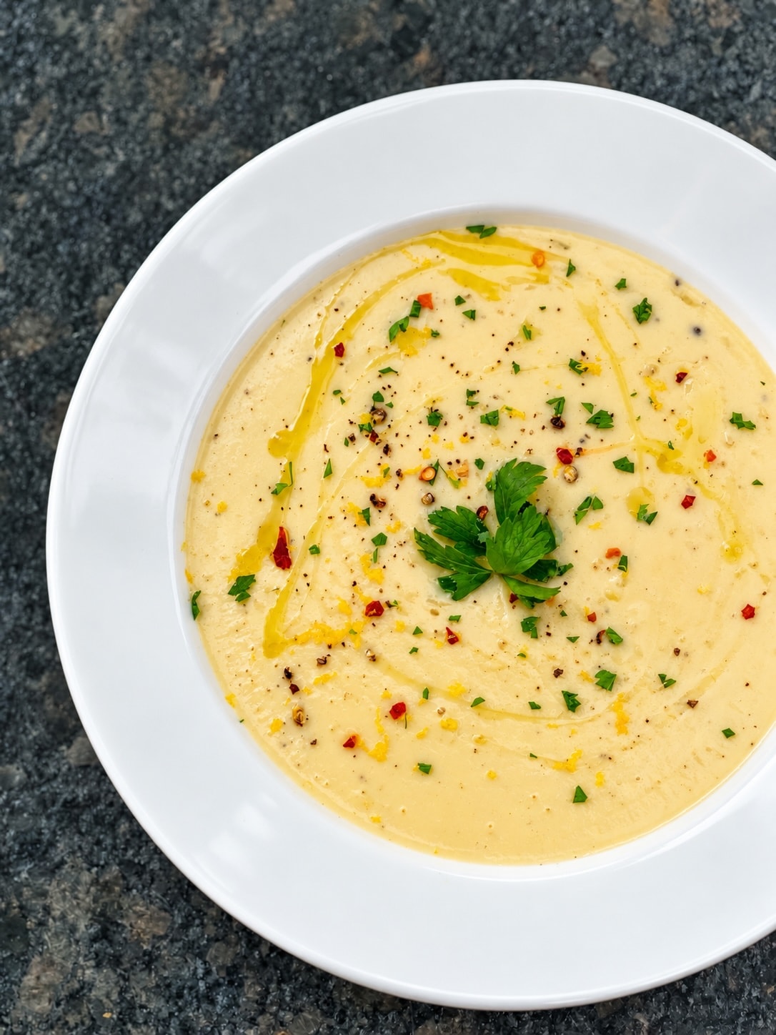 roasted cauliflower soup